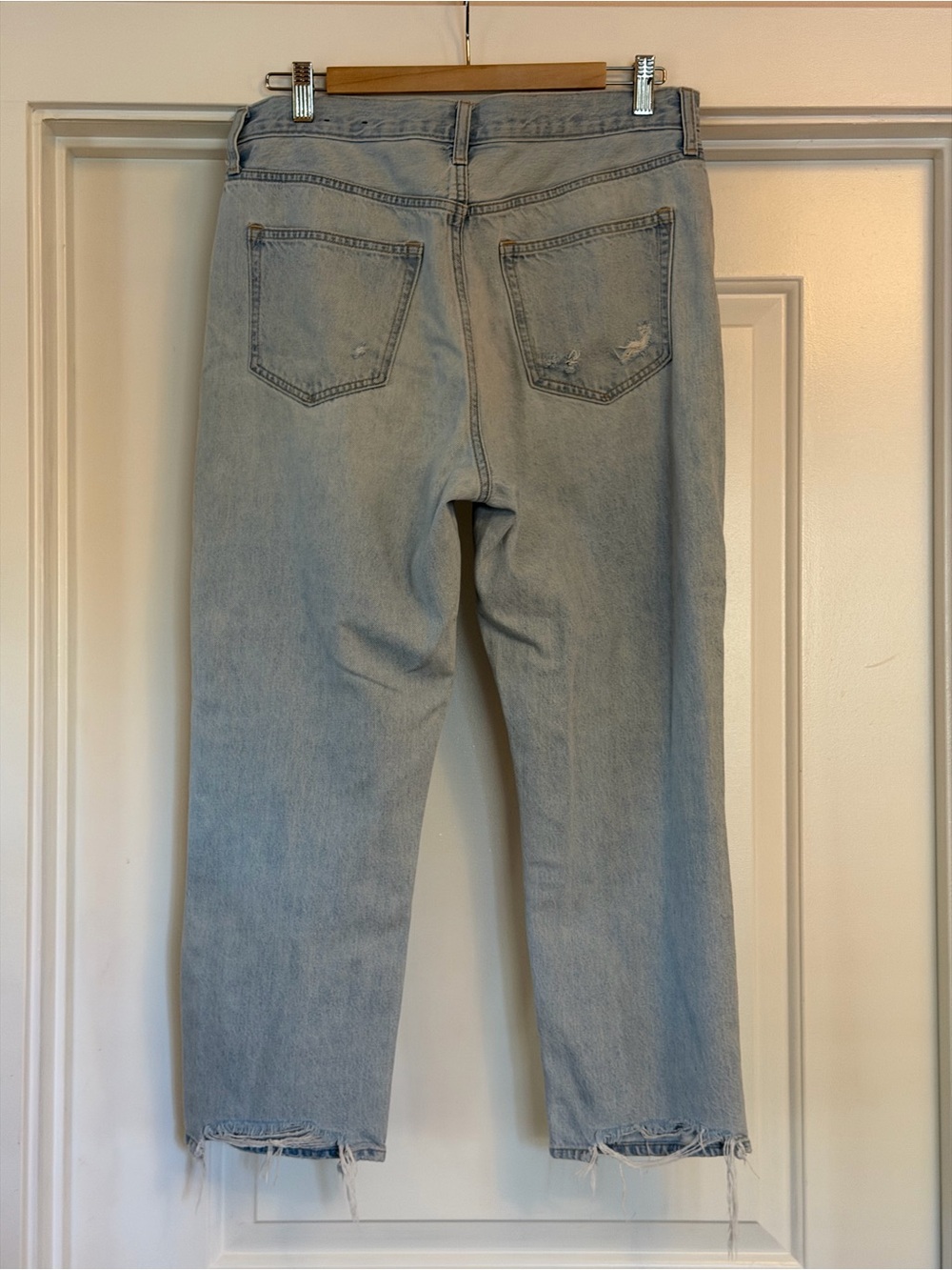 GAP Light Blue Relaxed Ripped Jeans - Picture 2 of 3